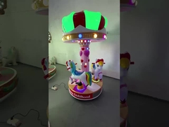 Met munten aangedreven rockingcars Dynamische muziek en vrolijke liederen voor kinderen