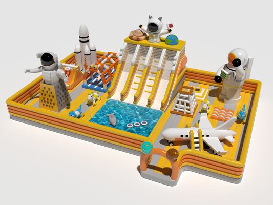 Buitenaardse commerciële waterpark opblaasbare springkasten te koop