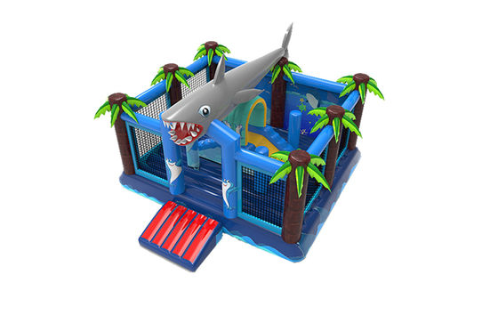 Opblaasbare haaien aanvallen Bounce House Kids Bouncy Jumping Castle
