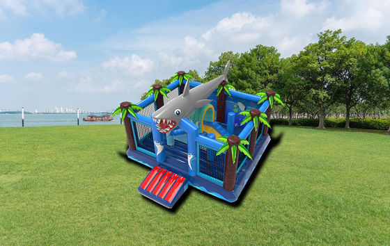 Opblaasbare haaien aanvallen Bounce House Kids Bouncy Jumping Castle