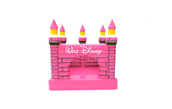 Roze opblaasbare Disney-kinderopblaasbare springkasteel