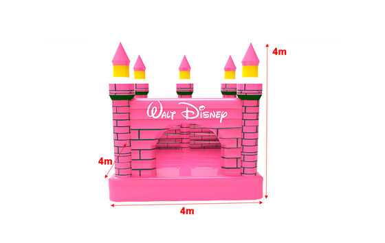 Roze opblaasbare Disney-kinderopblaasbare springkasteel