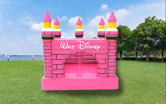 Roze opblaasbare Disney-kinderopblaasbare springkasteel