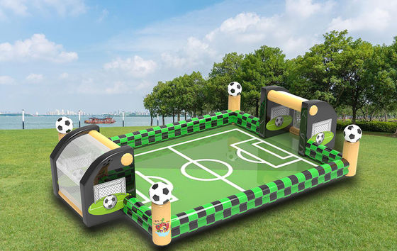Interactieve voetbal opblaasbare games Groene kleur voor evenement