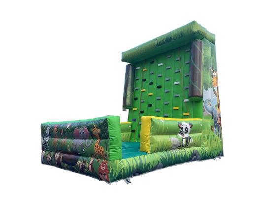 Dierentuin Theme Sports Klimmen Muur Spelen Groen Opblaasbaar