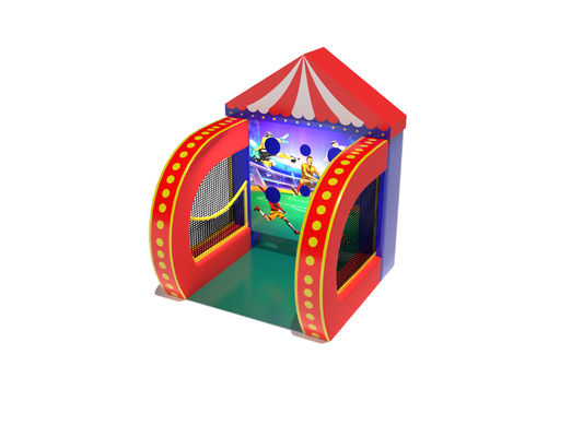 Voetbalcarnaval opblaasbare spelletjes 2x2x2.5m Voor speeltuinpark