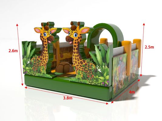 Opblaasbaar springkasteel giraffe pretpark voor kinderen lichamelijke ontwikkeling