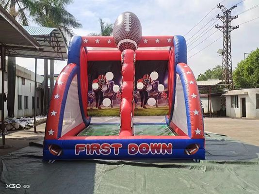 Indoor Outdoor opblaasbare First Down Football Challenge Games
