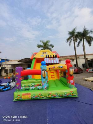 Fun Park droog opblaasbare springglijbanen met snoepwinkel thema