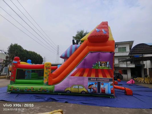 Fun Park droog opblaasbare springglijbanen met snoepwinkel thema