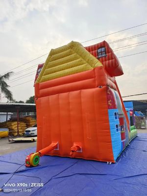 Fun Park droog opblaasbare springglijbanen met snoepwinkel thema