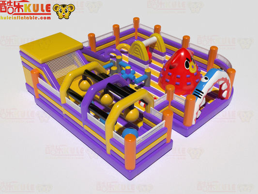 Angry Birds opblaasbaar springpark met obstakels voor kinderen