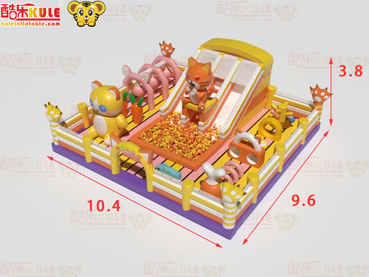 Jumping Castle opblaasbaar park Bounce House met Big Ocean Pool