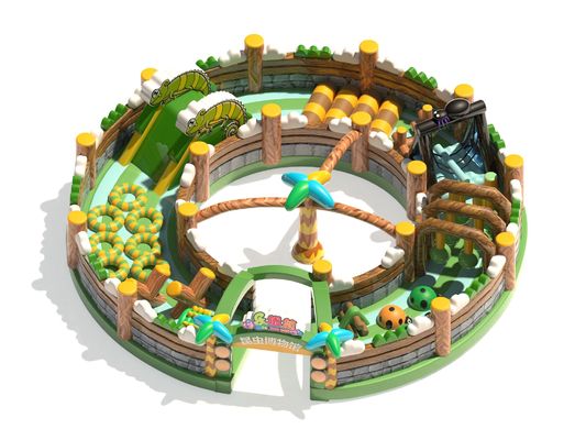 Opblaasbare ronde cirkel obstakelbaan Bouncy Castle voor kinderen