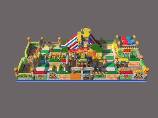 Jungle Tiger Theme opblaasbaar pretpark voor kinderen speeltuin