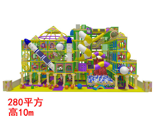 Commerciële indoor speeltuinapparatuur met grote kinderglijbaan