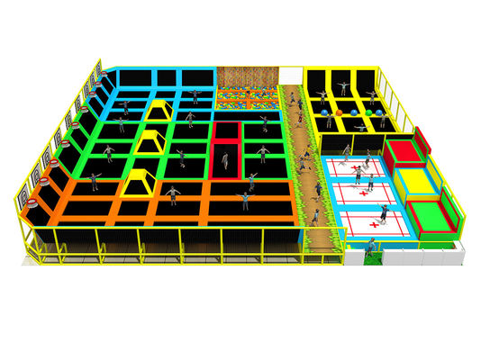 Professionele trampoline binnenpark met PVC Pp Nylon materialen
