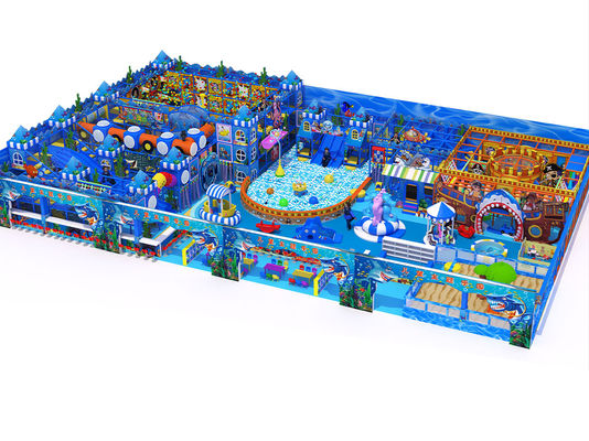 Kinderen grote zachte speelapparatuur aangepast met Blue Ocean Pirate thema