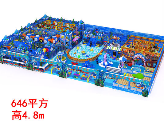 Kinderen grote zachte speelapparatuur aangepast met Blue Ocean Pirate thema