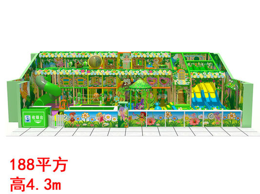 Groene tuin zachte speeltuin Indoor Play Center voor peuters