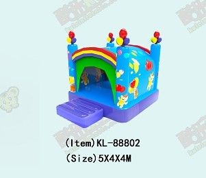 Tarpaulin opblaasbare ronde cirkel obstakels cursus Bouncy Castle Custom logo