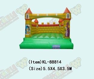Vrouwtje opblaasbare ronde cirkel obstakels cursus Bouncy Castle Insect thematisch