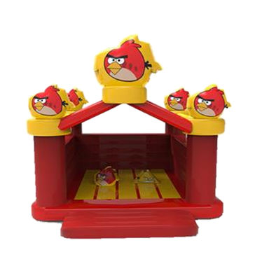 Opblaasbaar Kleine grootte Angry Birds Bouncy Castle For Kids Park