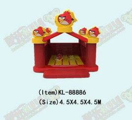 Opblaasbaar Kleine grootte Angry Birds Bouncy Castle For Kids Park