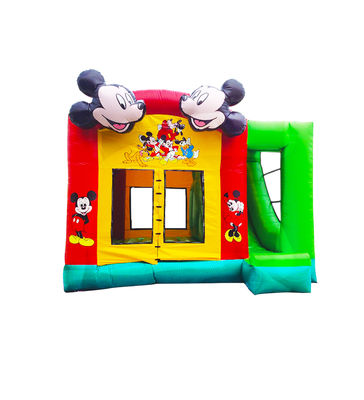 Tarpaulin opblaasbaar kasteel met Mickey Mouse