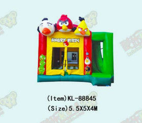Angry Birds thema opblaasbaar springkasteel dubbele hechtingen