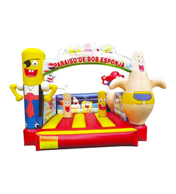 Kleine springende kinderen opblaasbaar springkasteel 5*4,5*4m