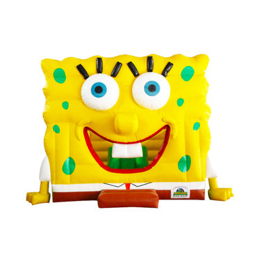 Geel SpongeBob opblaasbaar springkasteel voor kinderen