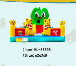 Aanpasbare grootte Kinderen Bounce House opblaasbare dubbele hechtingen