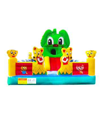 Aanpasbare grootte Kinderen Bounce House opblaasbare dubbele hechtingen