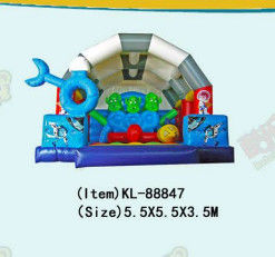 Opblaasbare ronde cirkel obstakelbaan Bouncy Castle 5*4*4m