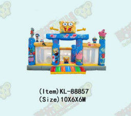 SpongeBob-thema opblaasbare kastelen Blauw en Geel