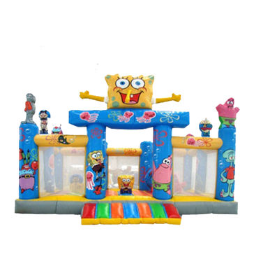 SpongeBob-thema opblaasbare kastelen Blauw en Geel