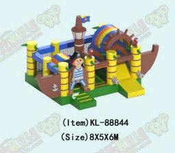 Pirate Ship Theme Park Commercieel opblaasbaar Kids Bounce House