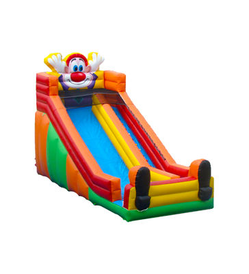 Kinderen pretpark opblaasbare clown glijbaan te huur