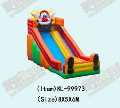 Kinderen pretpark opblaasbare clown glijbaan te huur