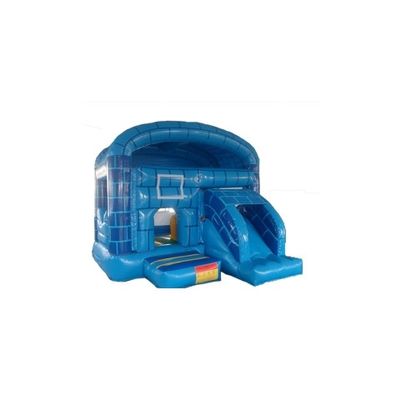 Kleine Bouncy Castle Blauwe Grote Muur kinderen pretpark opblaasbaar