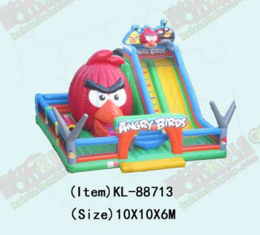 Kinderen pretpark opblaasbare Angry Bird Dieren glijbaan te huur