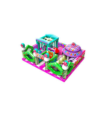 Candy Land Kinderen pretpark opblaasbaar springbeugel