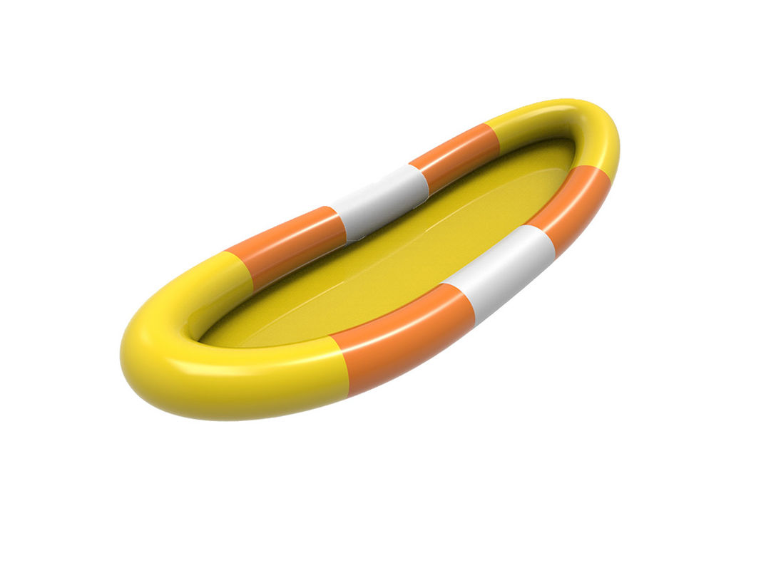 PVC opblaasbaar waterbad Wit Geel Oranje Kleur 2,5m Voor kinderen
