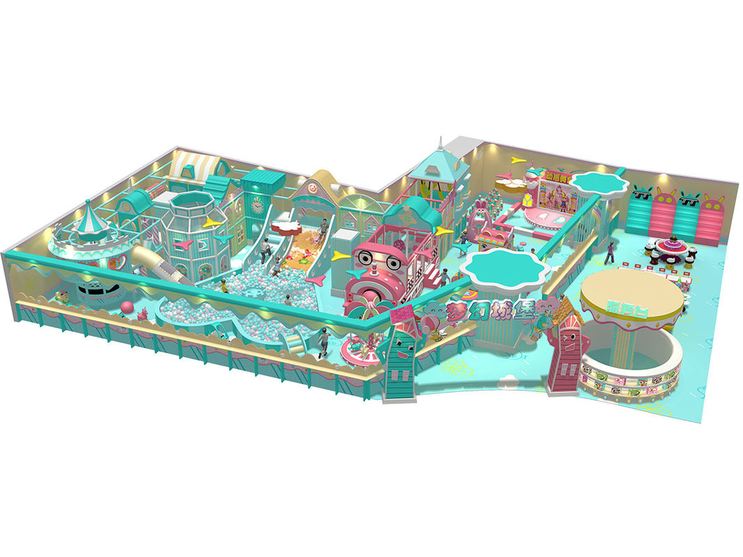 Droomthema Licht Kinderen Zachte Indoor Play Zone Kleurrijke speeltuin