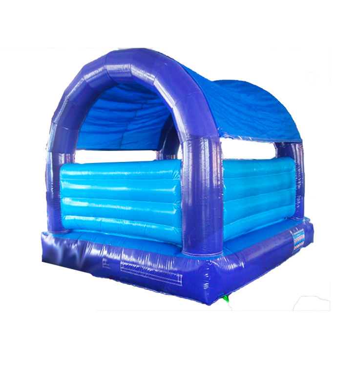 Veelzijdig blauw opblaasbaar springkasteel voor kinderen