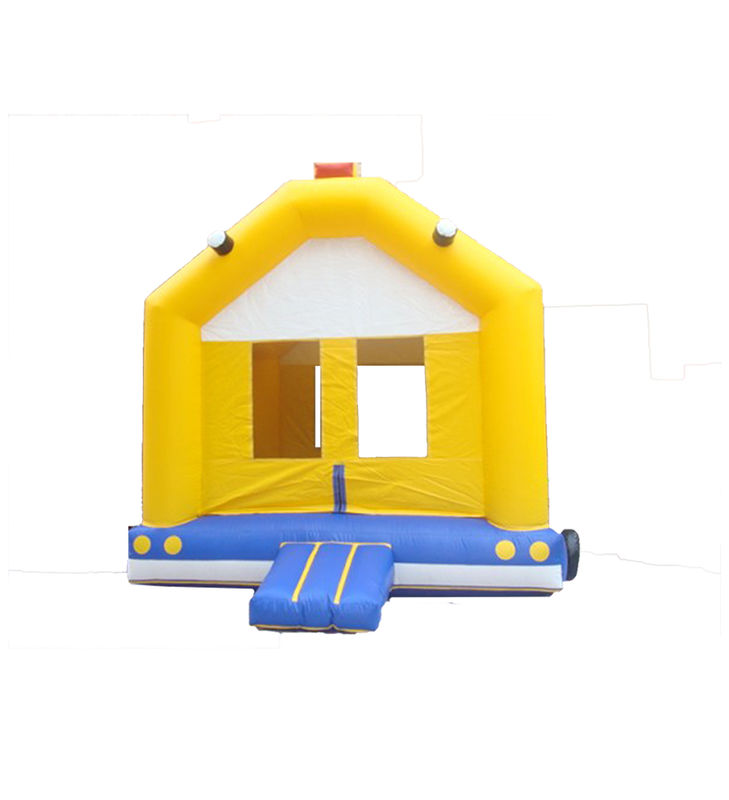 Geel Kleur Eenvoudig Model Opblaasbaar Bouncy Castle 5*5*5m