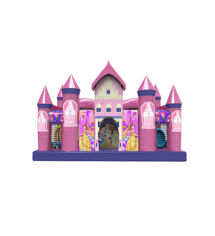 Op maat gemaakte 10*8*6m kleurrijke kinder pretpark opblaasbare glijbal