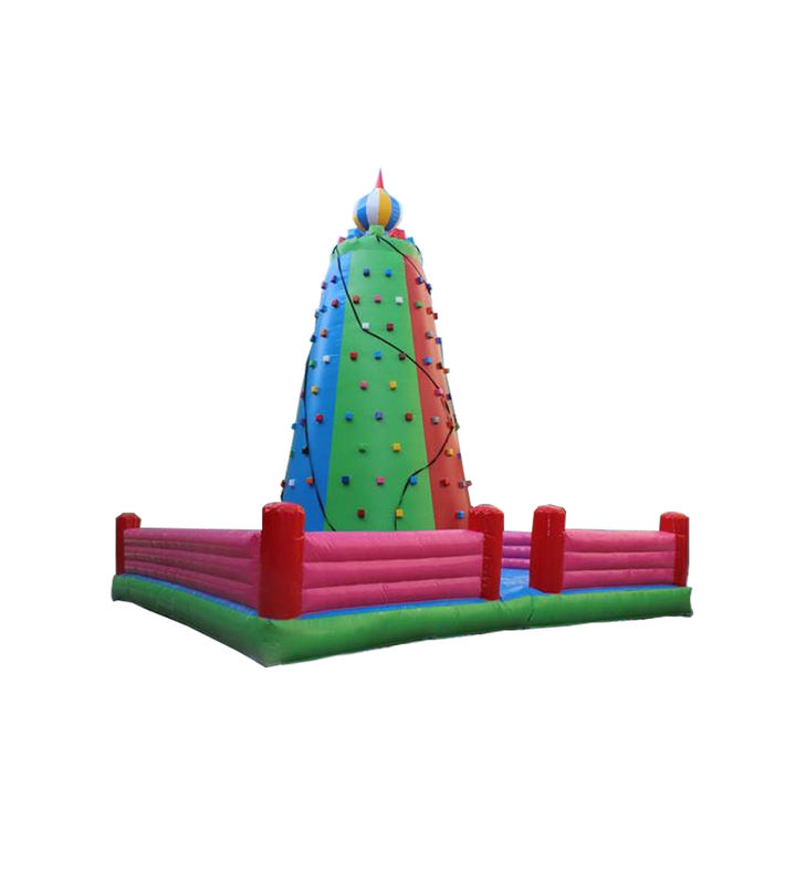 Regenboog-achtige kleurvolle opblaasbare klimuitdaging Opvallend