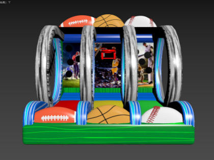 Voetbal Baseball Backetball Opblaasbare Spellen Voor Tieners Volwassenen